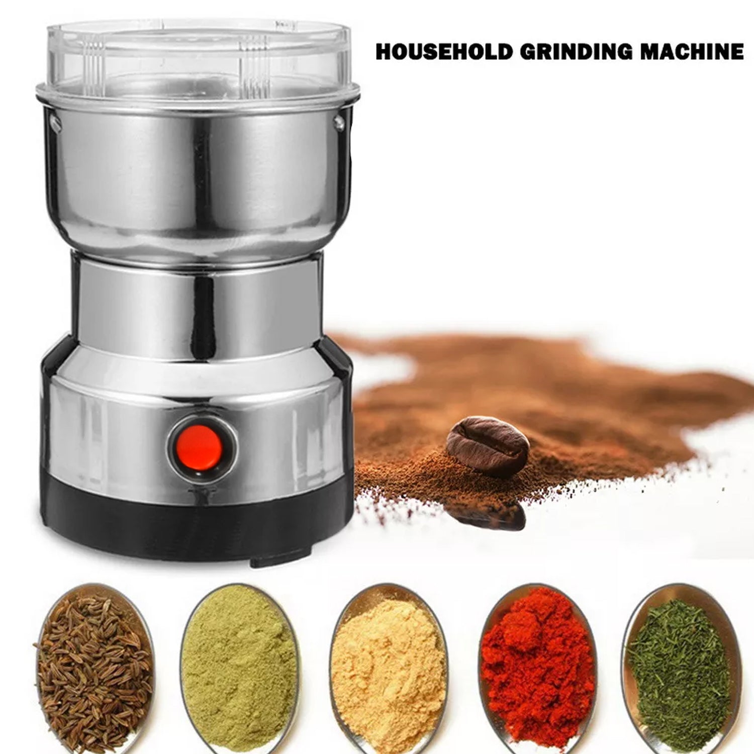 2898 Multifunction Grinder Machine Electric Cereals Grain Mill Spice Herbs Grinding Machine Tool Stainless Steel Electric Coffee Bean for Home DeoDap 2898 Multifunction Grinder Machine Electric Cereals Grain Mill Spice Herbs Grinding Machine Tool Stainless Steel Electric Coffee Bean for Home DeoDap